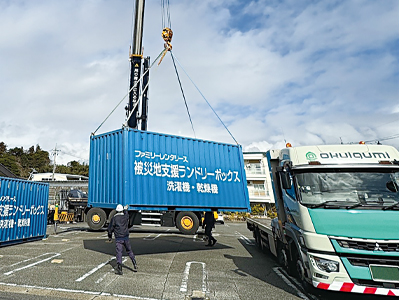 ワイン醸造用タンク設置作業