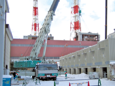 火力発電所工事風景